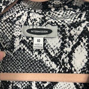 Intermission Snakeskin Print Top